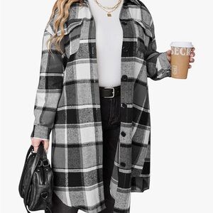 Womens Flannel Plaid jacket